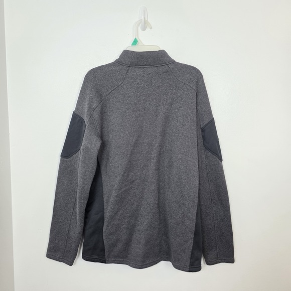 Spyder Empire Gray Black Fleece Outdoor Utility Full Zip Jacket Size Large - Picture 10 of 10